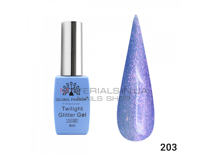 Гель лак Twilight Glitter 8 мл, 203