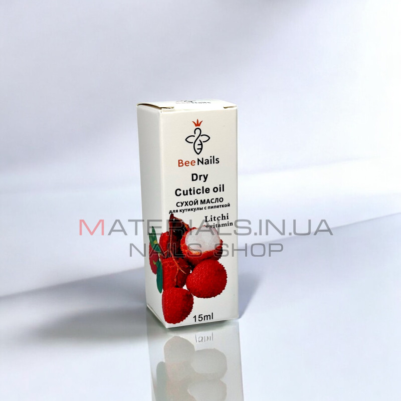 Сухе масло для кутикули BeeNails "Litchi", 15 мл