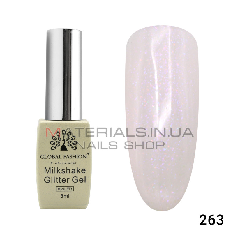 Гель лак Milkshake Glitter 8 мл, 263