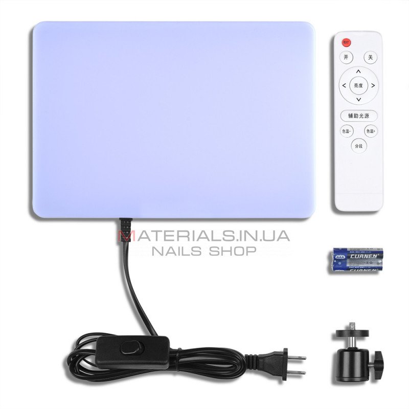 Лампа видеосвет LED RL-11 23x16 cm 240 Lights 2700K-5700K Remote Лампа видеосвет LED RL-11 23x16 cm 240 Lights 2700K-5700K Remote