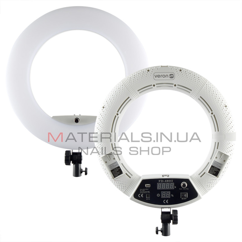 Лампа Кольцевая LED Veron FD-480 II LSD 96W White с зеркалом
