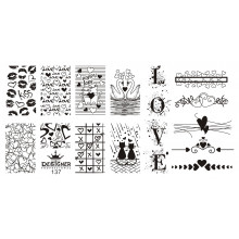Диск для стемпінгу Designer металевий (12x6 см) №137