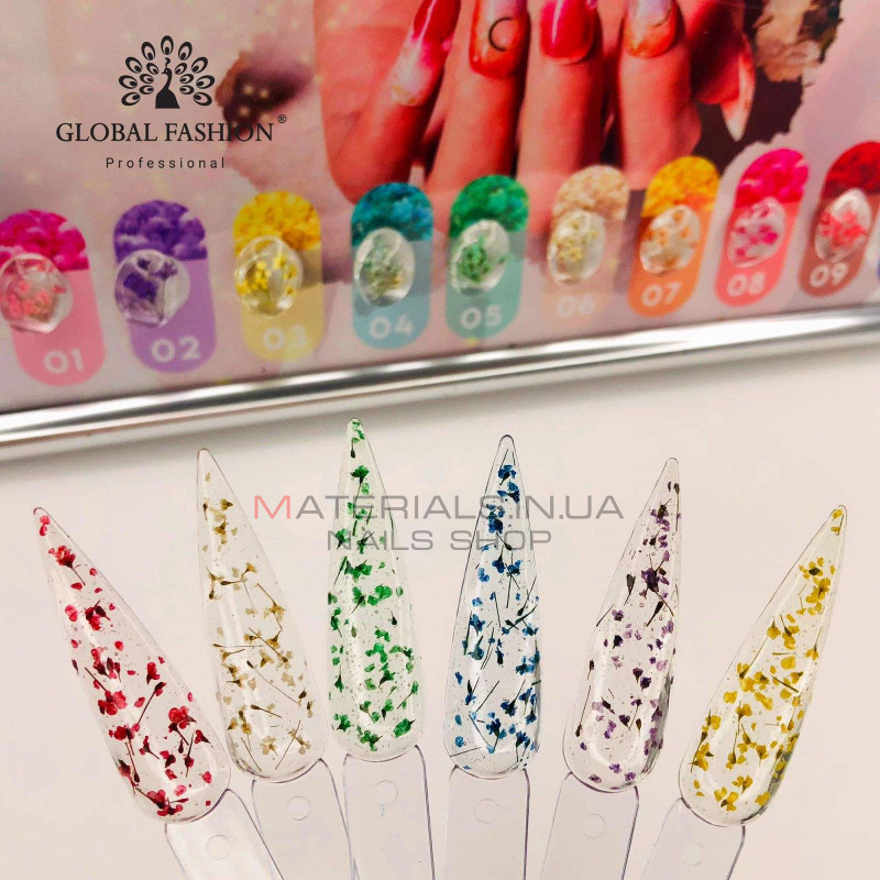 Гель із сухоцвітами 5 гр, Flower Gel 05 Гель із сухоцвітами 5 гр, Flower Gel 05