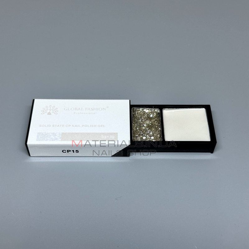 Твердий гель лак solid state CP nail polish gel (5г+3г), CP15