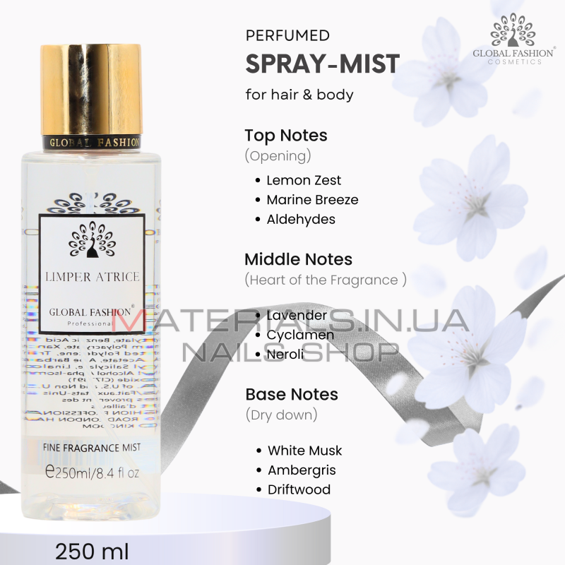 Мист для тела, Global Fashion, Limper Atrice, 250ml