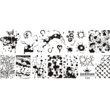 Диск для стемпінгу Designer металевий (12x6 см) №105
