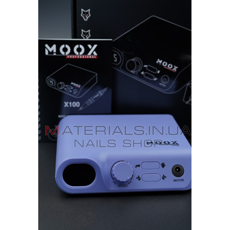 Фрезер Мокс X100 (Purple) на 45 000 об/хв. та 70W. для манікюру та педикюру