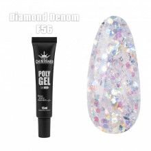 Полігель (15 мл.) Дизайнер F56 Diamond Denom