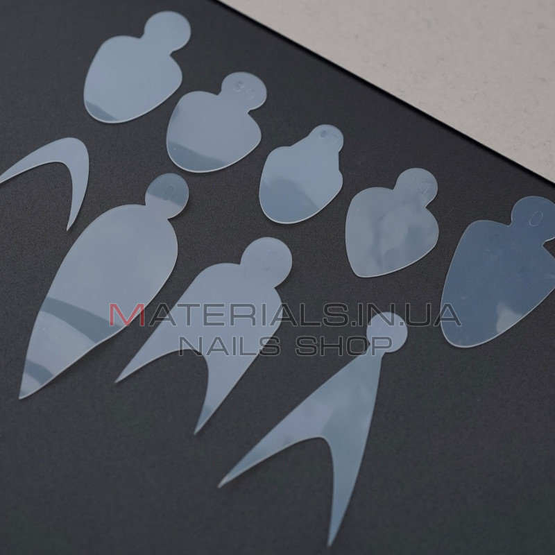 Nail Molds Big Box 1, 108 шт. (9 форм) - Силіконові молди для верхніх форм та французького манікюру Дизайнер