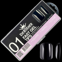 Fast gel tips №1 (Square, small size) - Гелеві типси Дизайнер