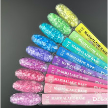 Цветная база Marmalade base 314 Дизайнер (9 мл.) - с белыми конфетти