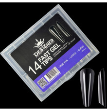 Fast gel tips №14 (Modern, large size) - Гелеві типси Дизайнер