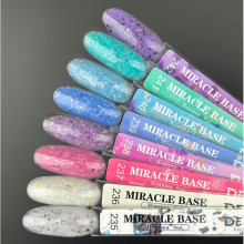 Цветная база Miracle base 240 Дизайнер (9 мл.) - с черной, серебряной и цветной поталью