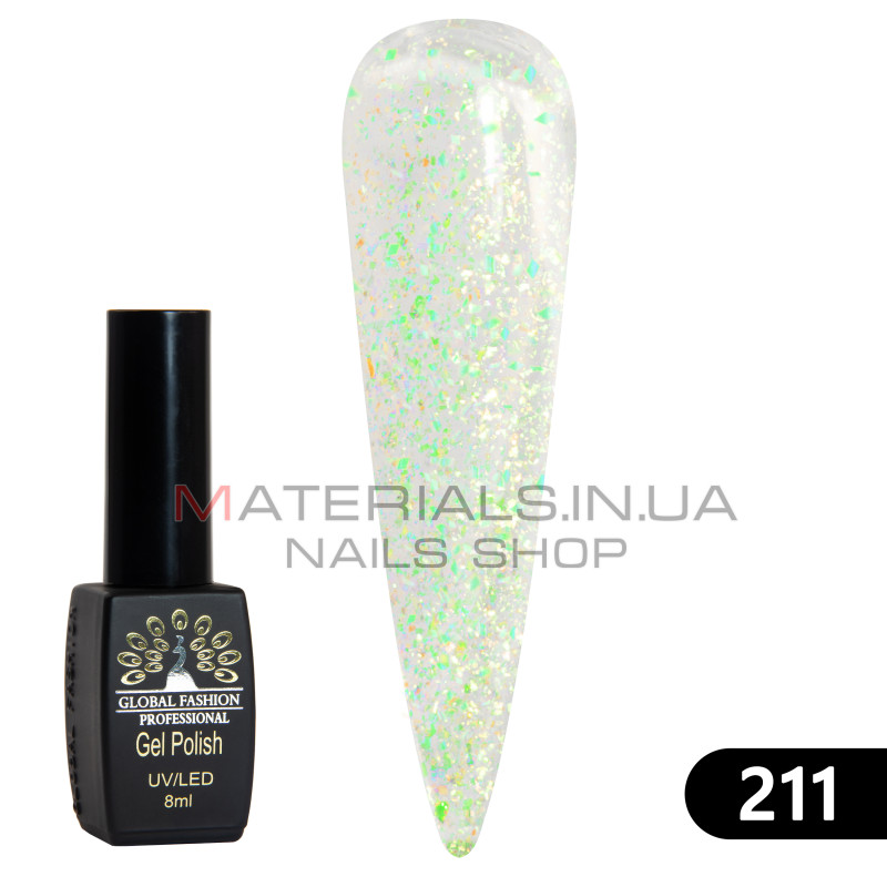 Гель лак BLACK ELITE 211, Global Fashion 8 мл