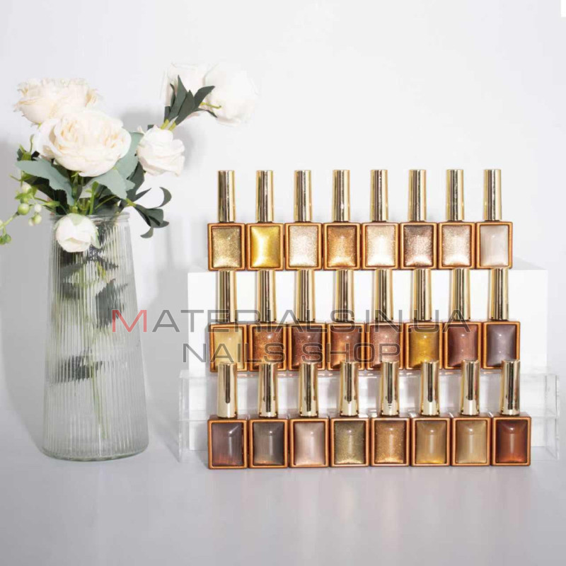 Гель лак кошачий глаз Autumn Whispers Cat Eye, 15