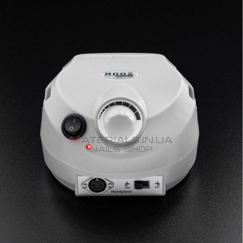 Фрезер Мокс X500 (Light Blue) на 45 000 об/хв. та 65W. для манікюру та педикюру Фрезер Мокс X500 (Light Blue) на 45 000 об/хв. та 65W. для манікюру та педикюру