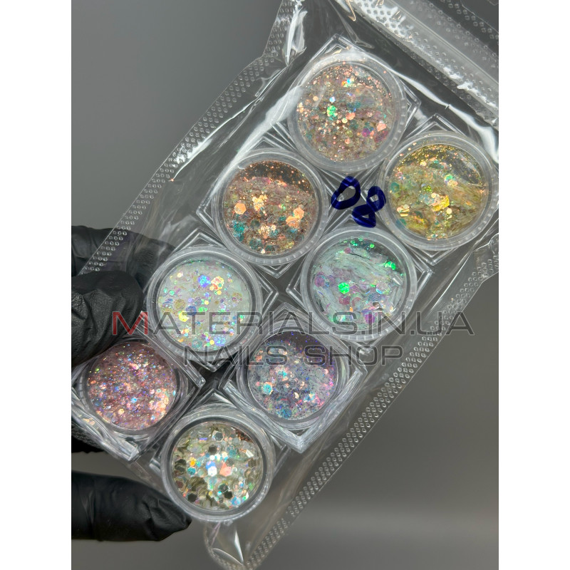 Набор декора для дизайна ногтей Starlet Professional, 10шт, №08