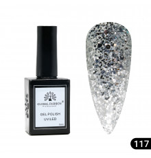 Гель лак Global Fashion, Gel polish 15 ml, 117