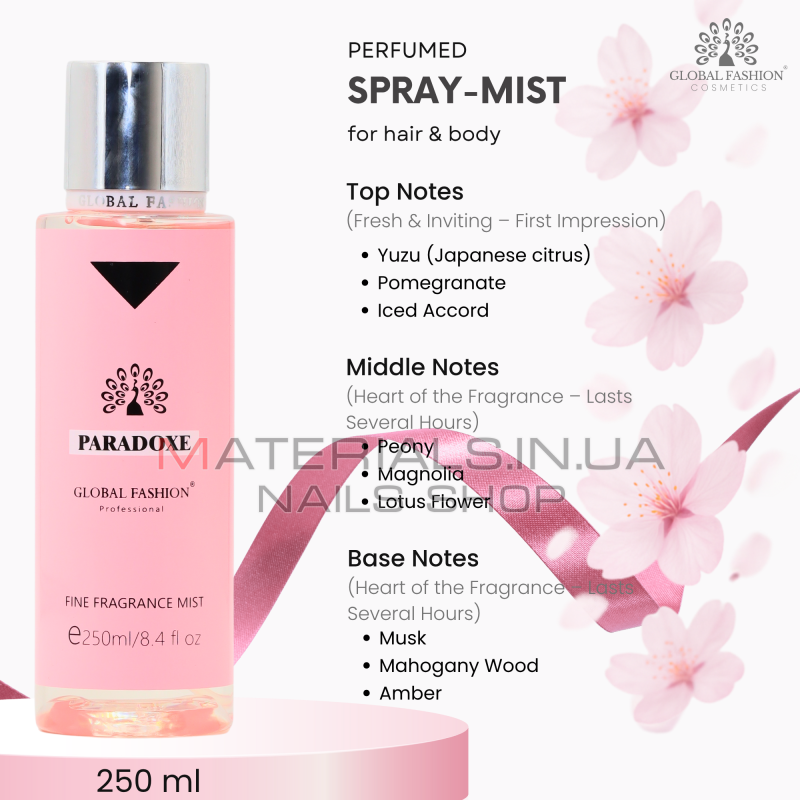 Мист для тела, Global Fashion, Paradoxe, 250ml