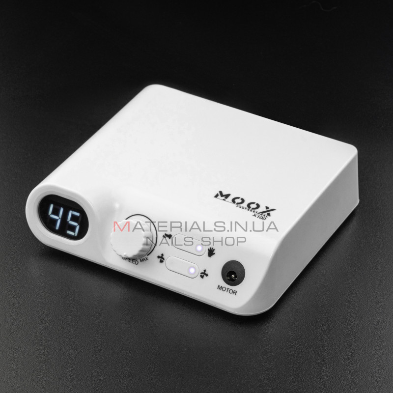 Фрезер Мокс X100 (Білий) на 45 000 об/хв. та 70W. для манікюру та педикюру