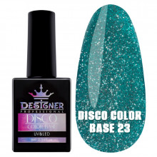 Светоотражающее базовое покрытие  №23 (Нефритовый), 9 мл. - Disco Color Base Дизайнер