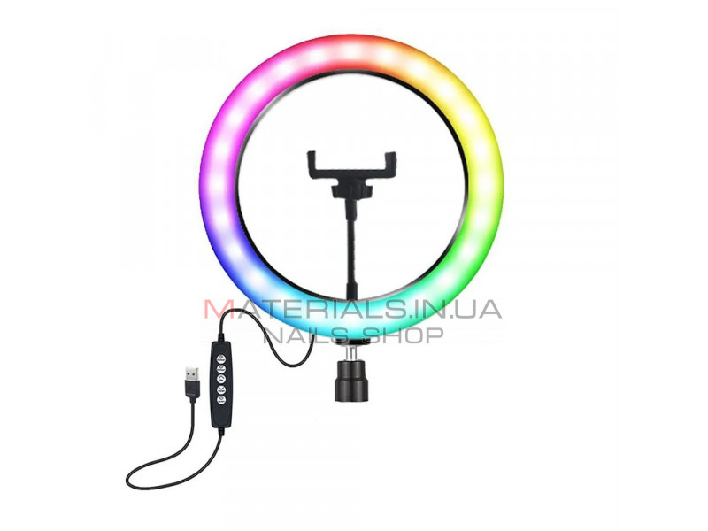 Лампа Кольцевая RGB LED (26 cm) 3D-26