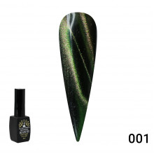Гель лак кошачий глаз 24D Galactic Global Fashion 8 мл, 01