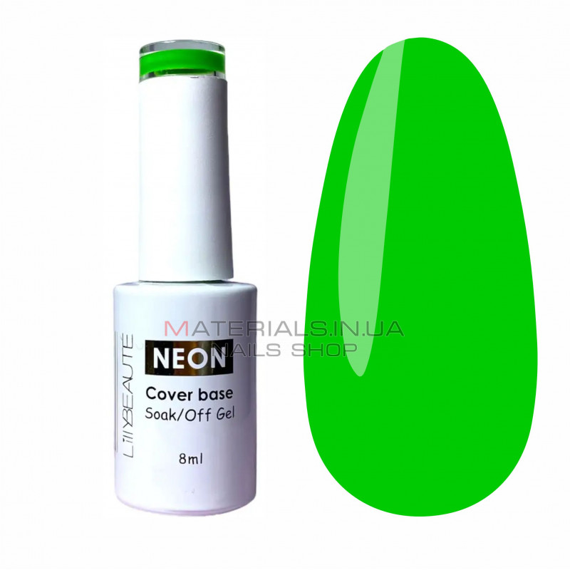 База каучукова неонова Lilly Beaute NEON Cover base №01, 8 мл