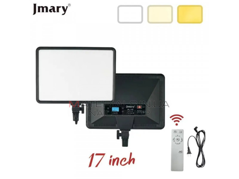 Лампа видеосвет LED | Jmary FM-17RS | 37x26 cm | 204 Lights | 3000K-6000K | Remote