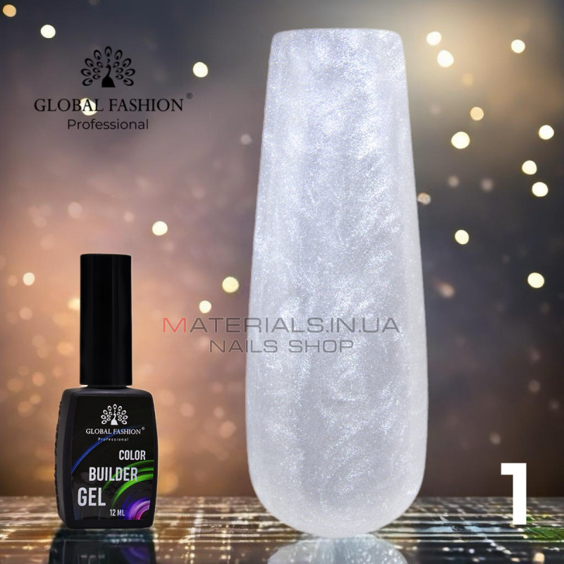 Кольоровий гель для нігтів Color Builder Gel 12 мл, 01 Кольоровий гель для нігтів Color Builder Gel 12 мл, 01