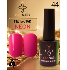 Гель-лак неоновий для нігтів Bee Nails neon gel polish, №44