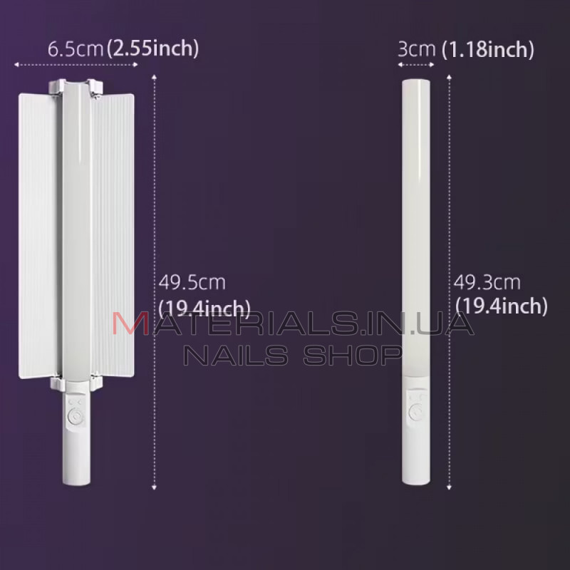 LED-відеосвітло Jmary MJ-27, ручна світлова панель RGB, 37 см