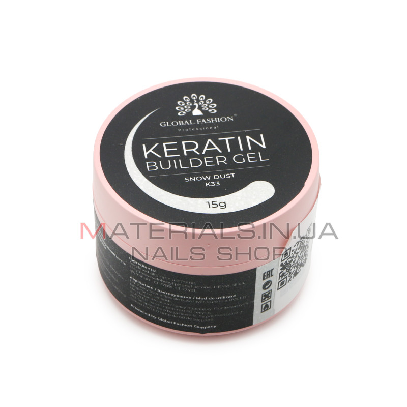 KERATIN BUILDER GEL, Global Fashion, 15 g, K33