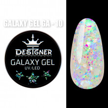 Galaxy Gel Глиттерный гель Designer Professional с блестками, 10 мл. GA-10