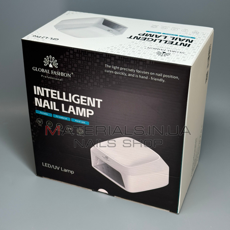 Лампа для манікюру UV/LED Global Fashion GFL-L2 Pro 80 Вт (71 LED) інтелектуальна