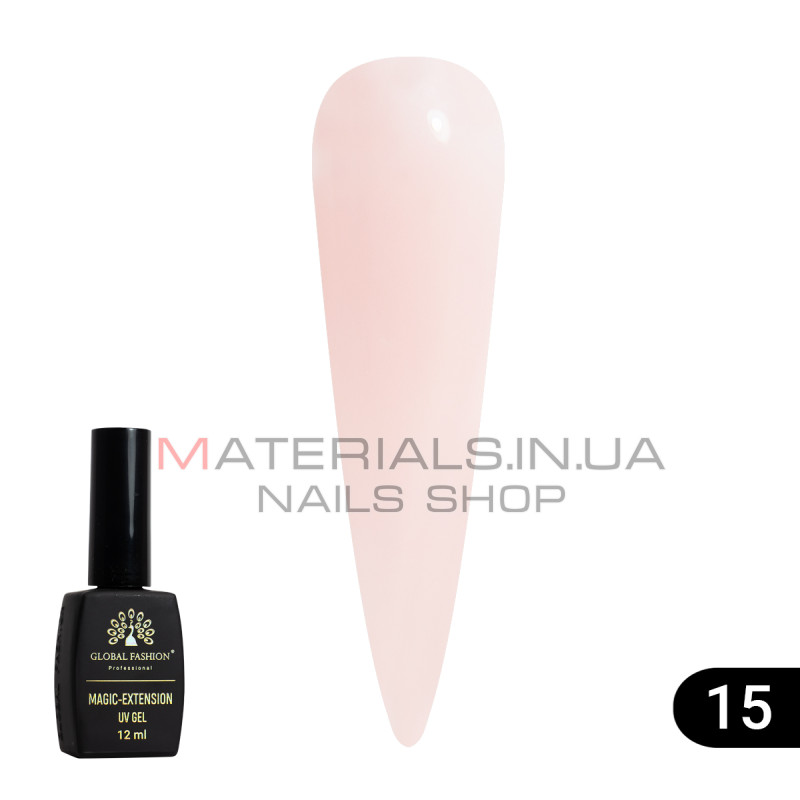 Гель Global Fashion Magic-Extension 12 мл, 15