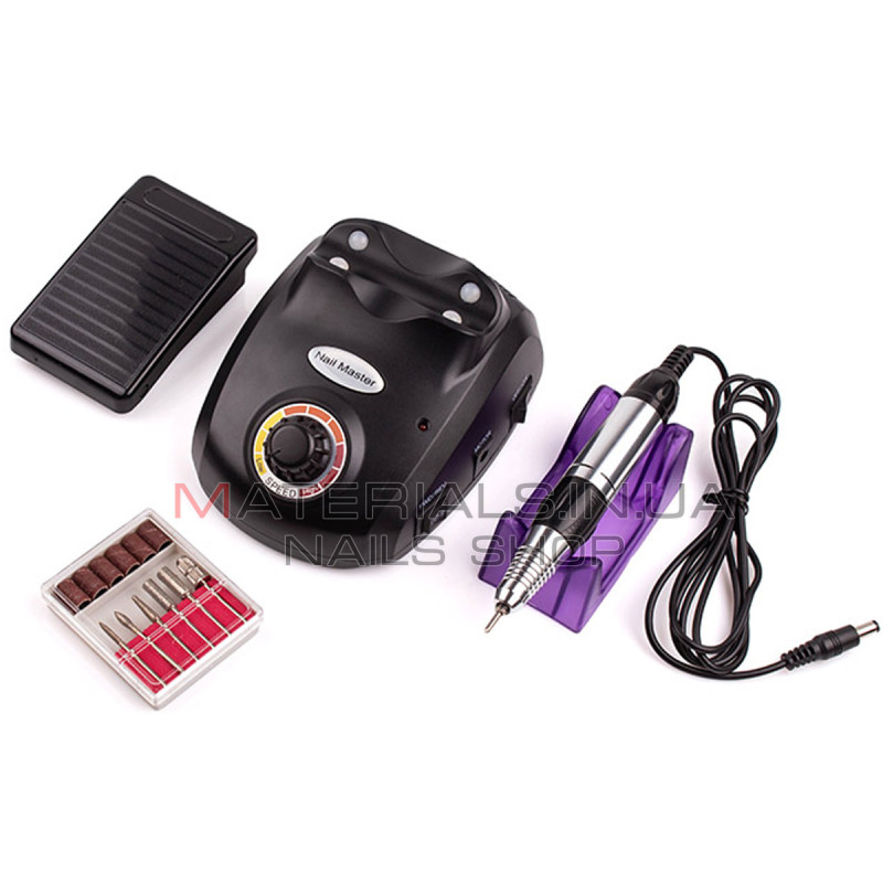 Фрезер для манікюру Nail Drill ZS-603 PRO (DM-208) Black, 45 Ватт, 35000 об/хв
