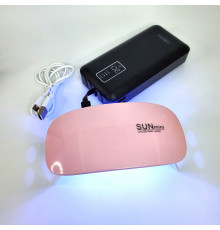 UV LED Лампа Sun mini, 6Вт работает от Power Bank