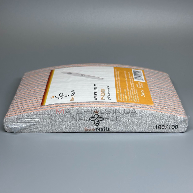 Упаковка пилок Bee Nails - серая, лодочка 100/100 грит (24шт) Упаковка пилок Bee Nails - серая, лодочка 100/100 грит (24шт)