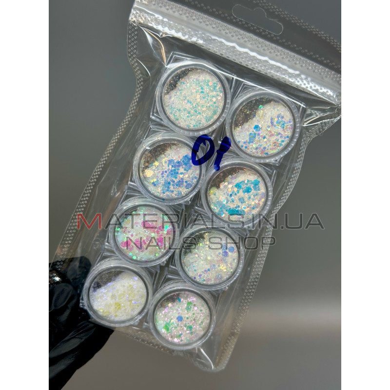 Набор декора для дизайна ногтей Starlet Professional, 10шт, №01