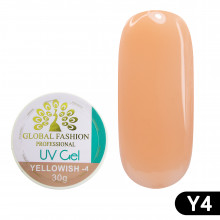 Гель для наращивания ногтей, камуфляж-4, Global Fashion Yellowish-4, 30 гр