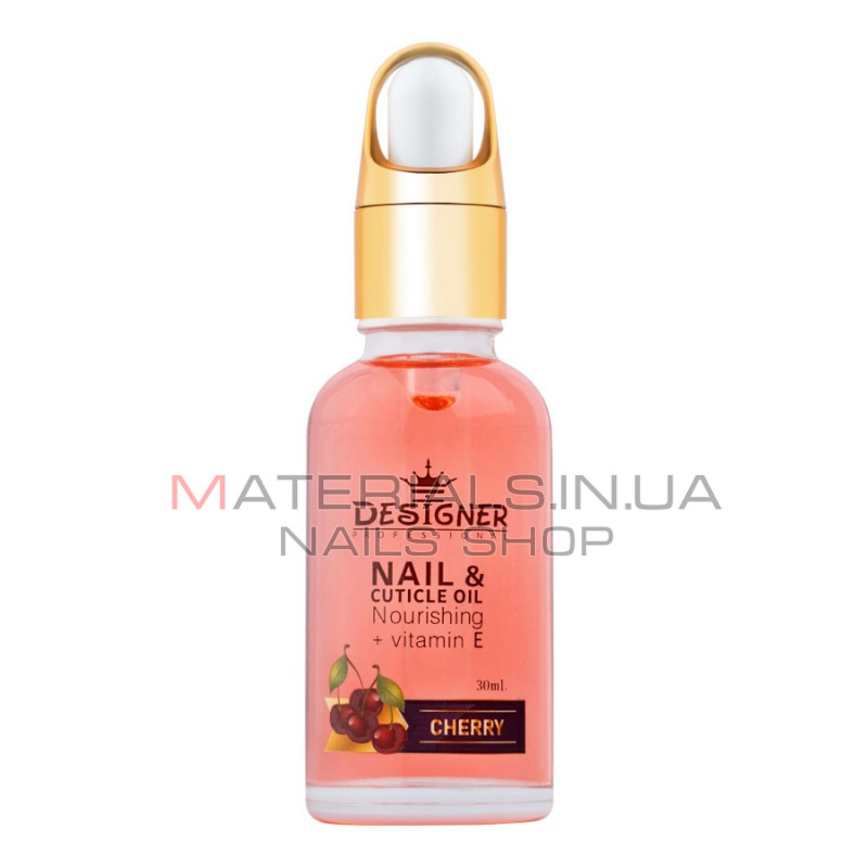 Олія для кутикули 30 мл. (Вишня №4) - Nail&Cuticle oil від Дизайнер