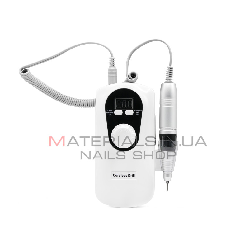 Аппарат для маникюра и педикюра CJ DM001 white, на аккумуляторе, 35000 об, 30W
