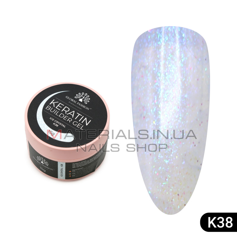 KERATIN BUILDER GEL, Global Fashion, 15 g, K38