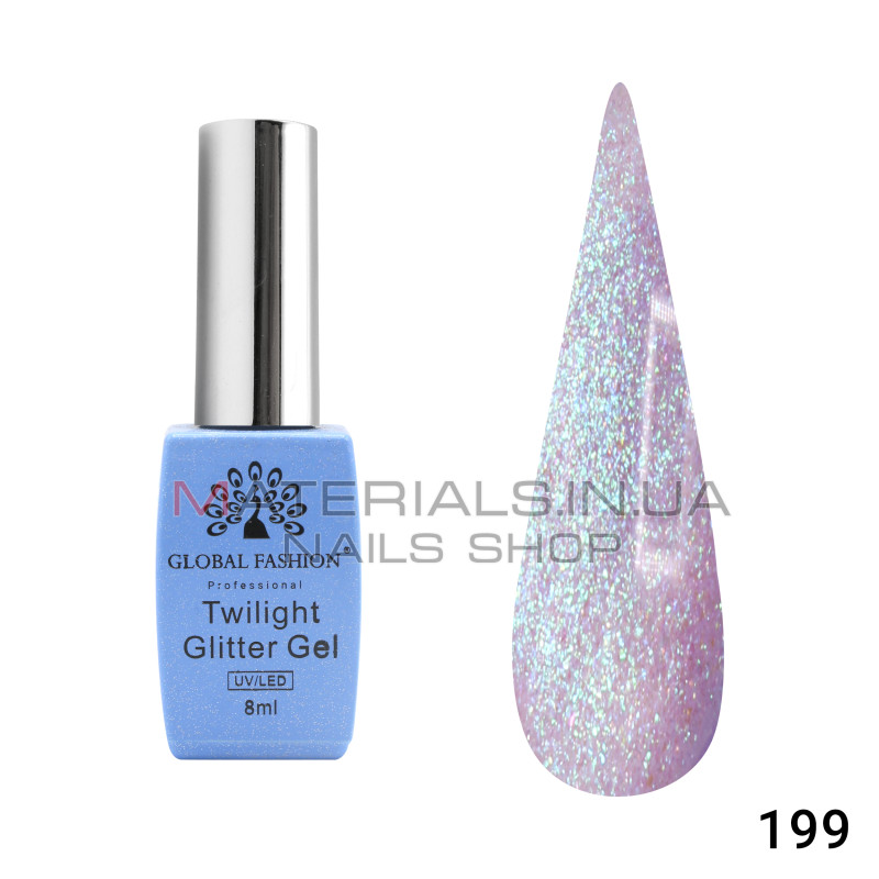 Гель лак Twilight Glitter 8 мл, 199
