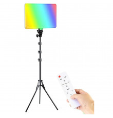 Лампа видеосвет LED RGB | PM-36 | 36x25 cm | 352 Lights | 3000K-6500K | Remote | Adapter
