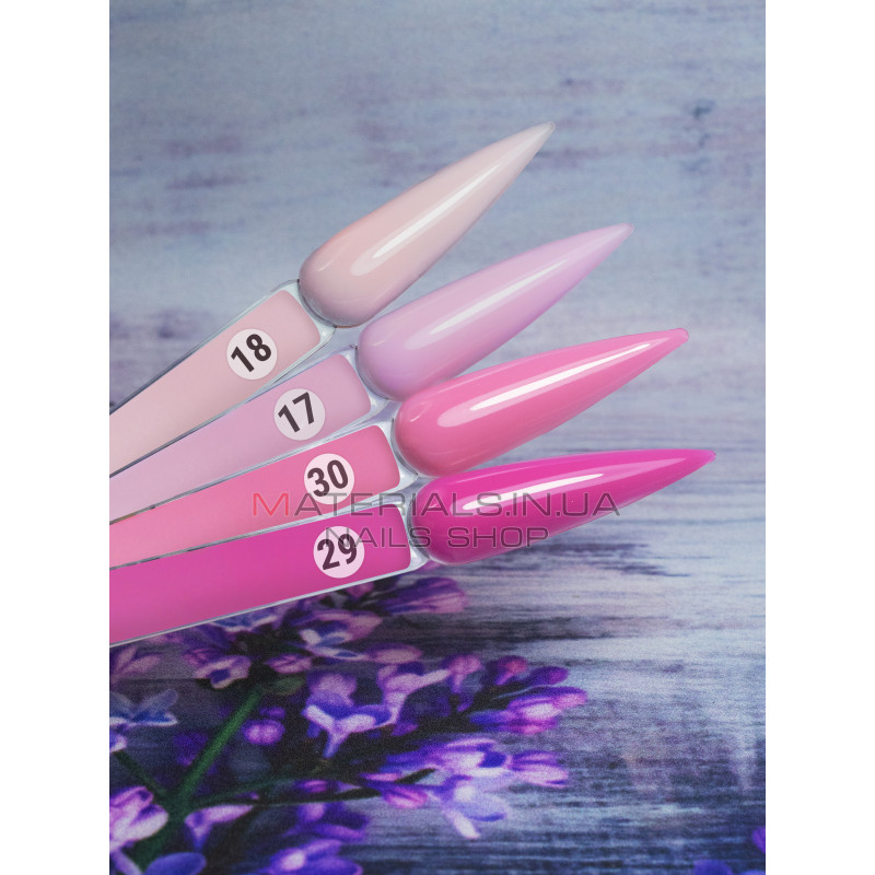 Кольорова френч база для гель лаку Global Fashion, Color French Base Coat 8 мл, 29