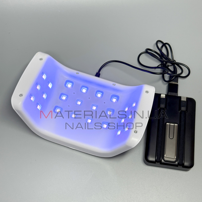 UV LED Лампа Sun 9S Pro, 120 Вт працює від Power Bank