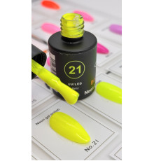 Гель-лак неоновый для ногтей Bee Nails neon gel polish, №21