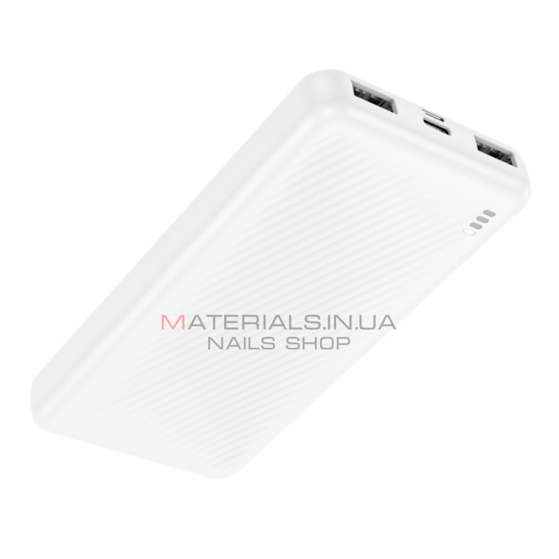 Power Bank 10000 mAh — Borofone BJ55 — White Power Bank 10000 mAh — Borofone BJ55 — White